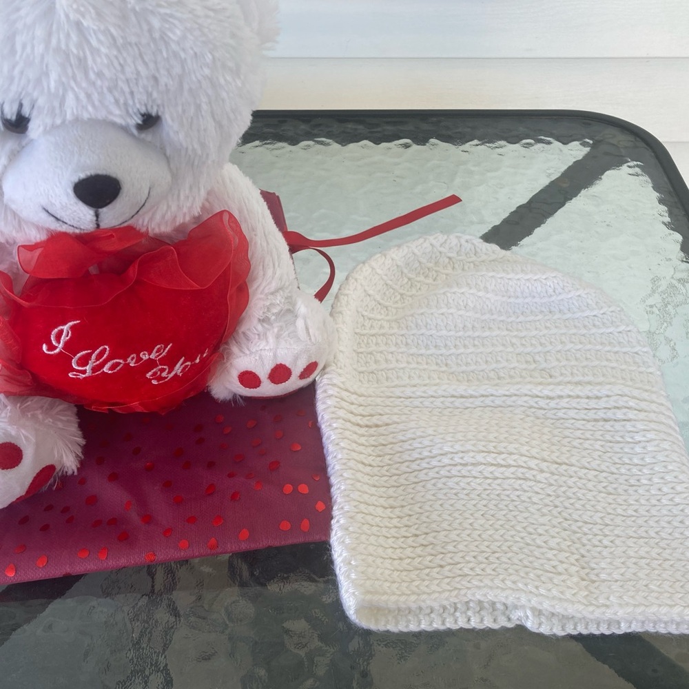 Adult/Teen Knitwear Hat/Lighthouse White/Size OSFM